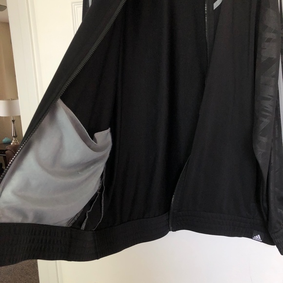 🔰❤️‍🔥 Adidas Men's Climalite Black Full Zip 3D Camo Jacket‼️ - Picture 10 of 11